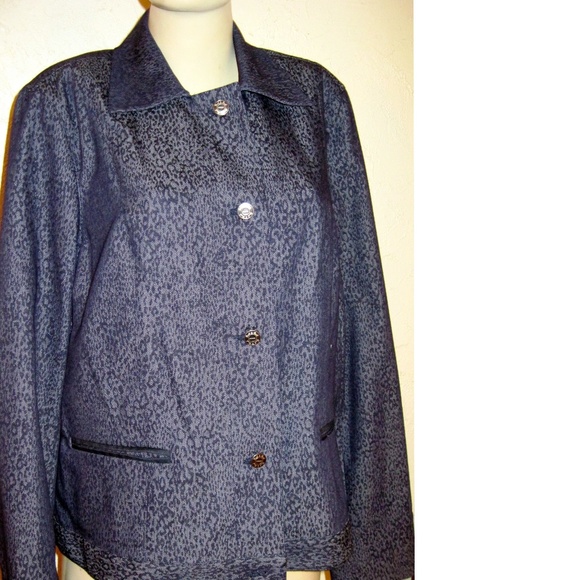 Peck & Peck Weekend NWT Indigo Denim Blazer - Picture 5 of 6
